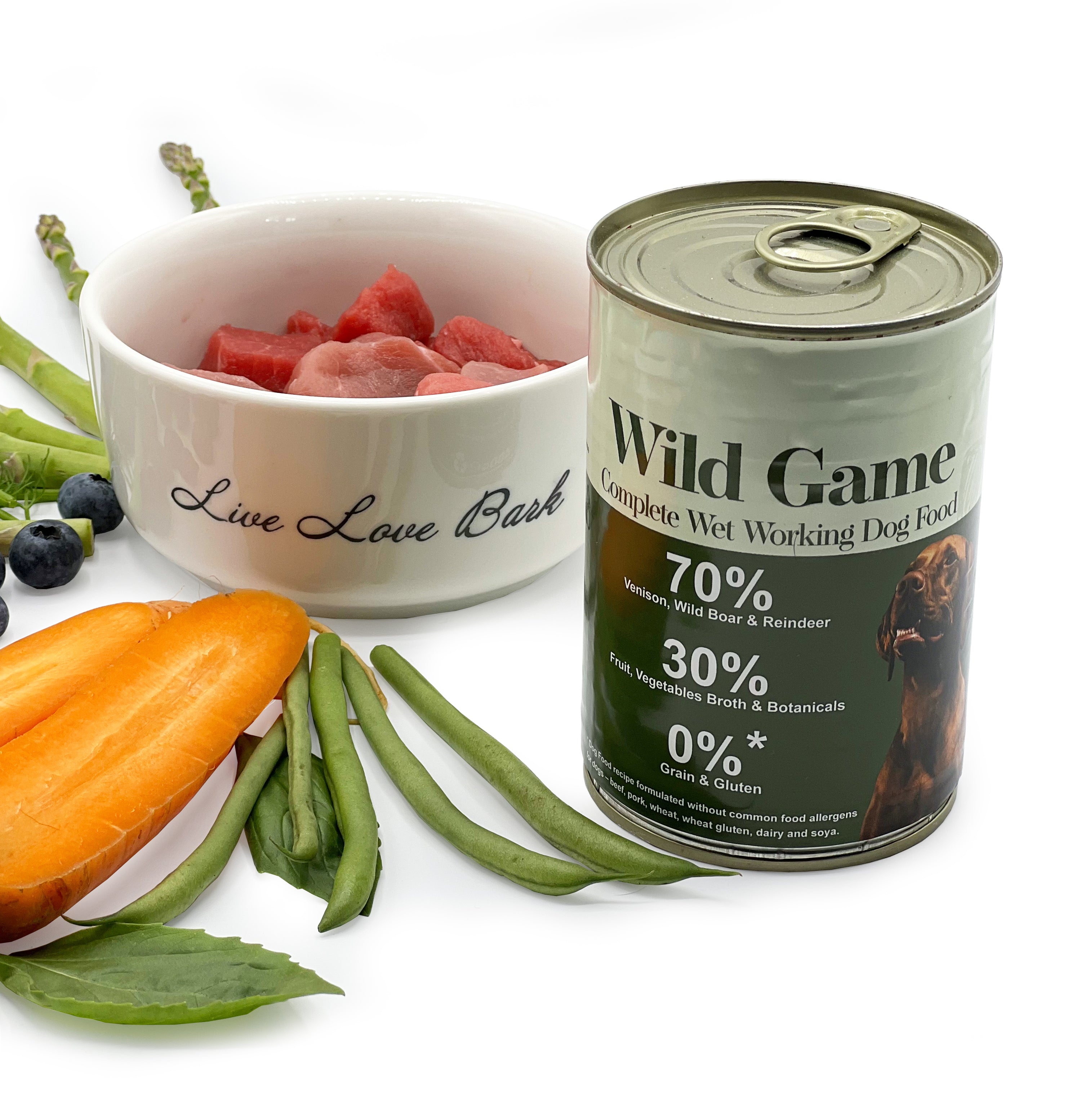 New ! Wild Game - Grain Free Complete Wet Working Dog Food 400g - Antler Chew