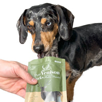 Boost your dog's health with our Pure Venison Sticks enriched with natural antler powder. High in protein, grain-free, and supports dental health.   - Antler Chew 