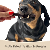 Boost your dog's health with our Pure Venison Sticks enriched with natural antler powder. High in protein, grain-free, and supports dental health.   - Antler Chew 