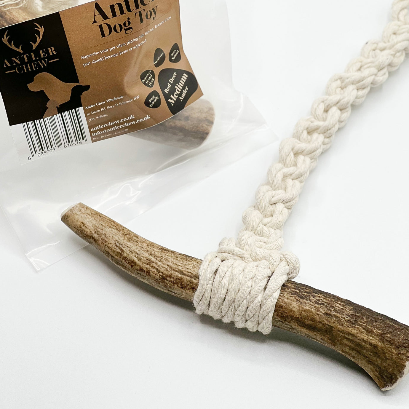 Antler Dog Toy - size M - Antler Chew