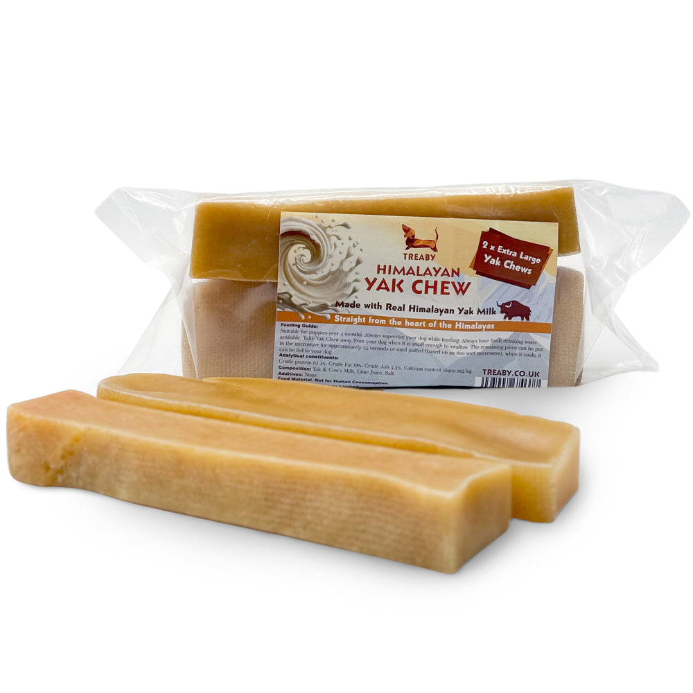 Give your dog a delicious and natural treat with our Himalayan Yak Cheese Dog Chews. Low-fat, rich in Calcium and Protein, perfect for dental hygiene.  - Antler Chew 