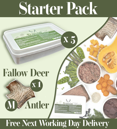Starter Pack Venison Raw Dog Food - Antler Chew